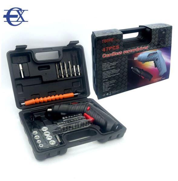 Maletin Destornillador Electrico 47pcs con Caja
