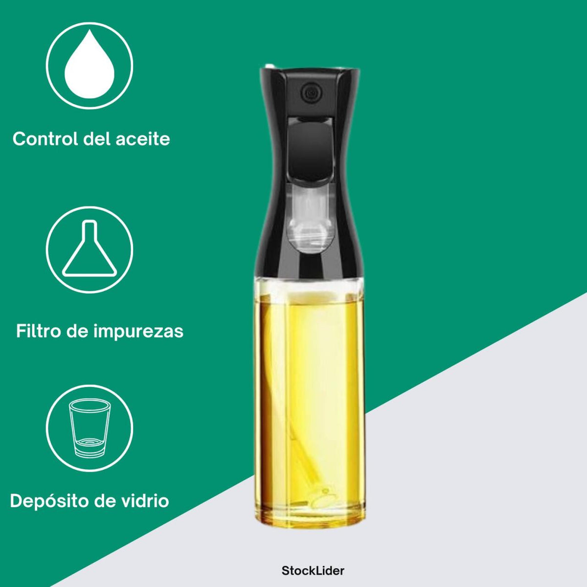 PACK Pulverizador de aceite y Bote aceite con brocha + caja
