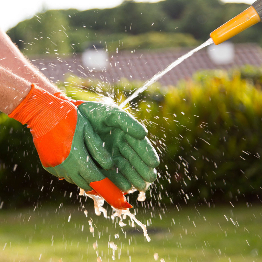 Guantes de jardinería a prueba de agua con garras para cavar, plantar y rastrillar
