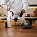 Cortador de alimentos con cuchillas intercambiables