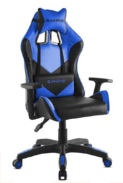 Silla Gaming Gameplay Ergonómica Reclinable con Ruedas 360°