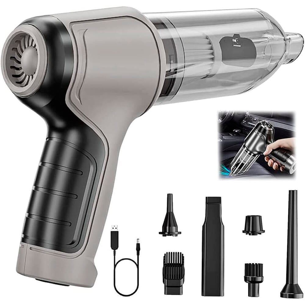 Aspirador de Mano Inalámbrico 4 en 1 con Soplador y Compresor, USB, para Hogar y Coche