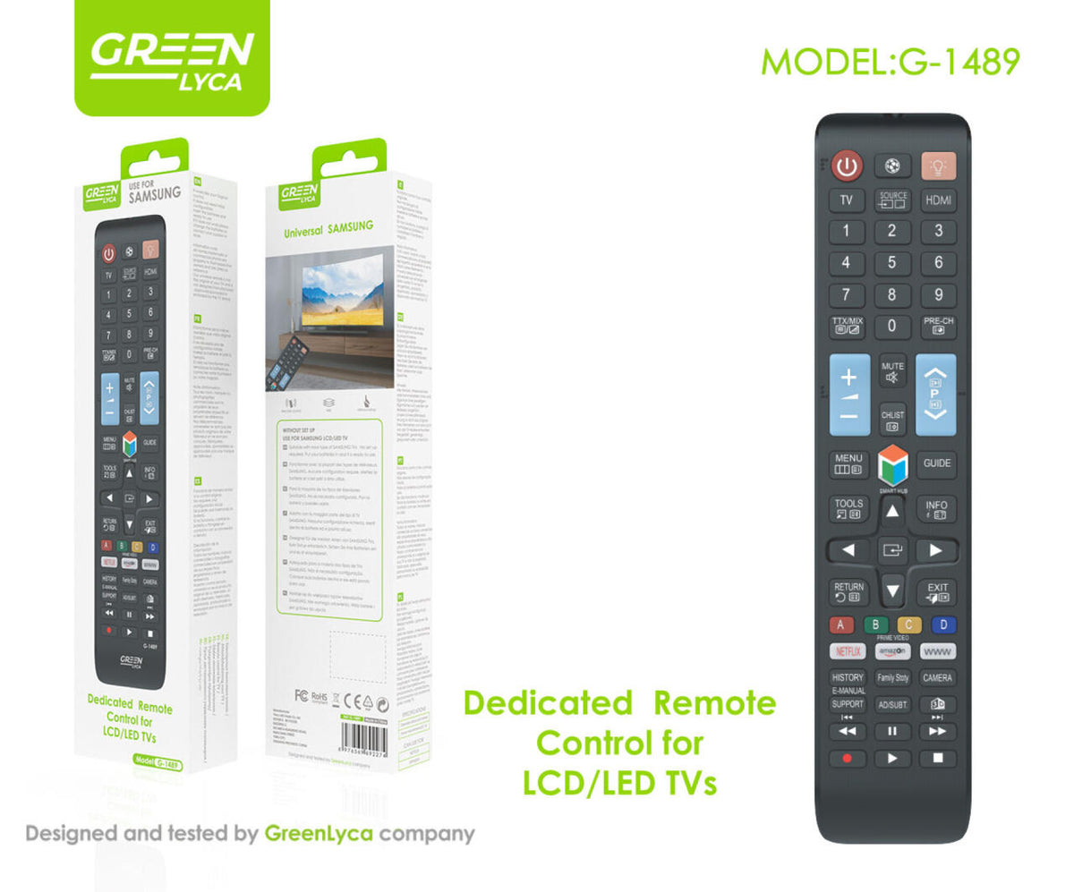 Mando TV para Samsung Green Lyca g-1489