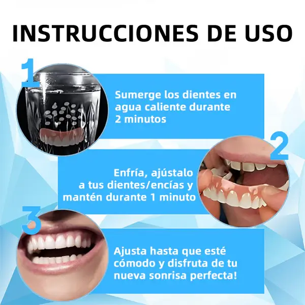 Prótesis Dental de Silicona - Sonrisa Instantánea y Cómoda