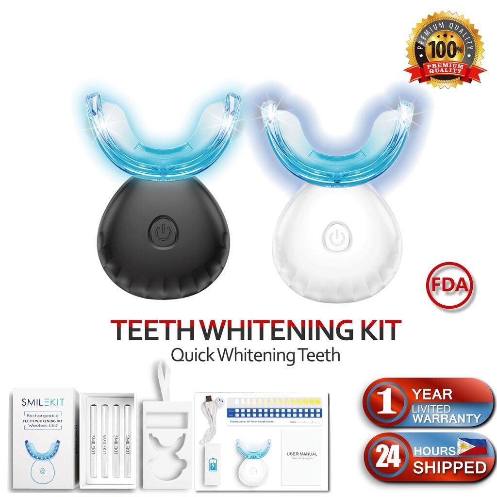 Kit de blanqueamiento Dental recargable para dientes, Gel de 4 piezas, acelerador de lámpara Led