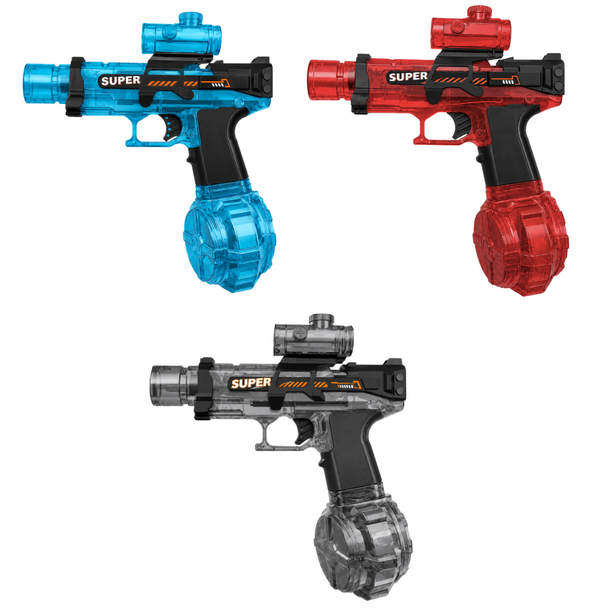 Pistola de agua con batería