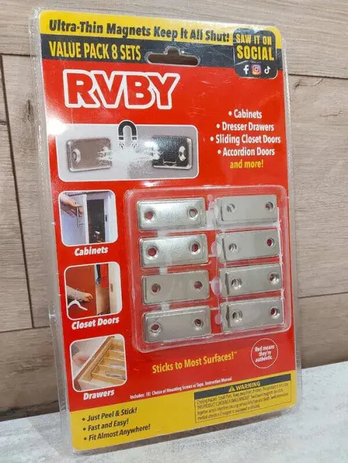 Topes magnéticos invisibles ultrafinos para puerta, cierre de puerta de gabinete sin perforaciones