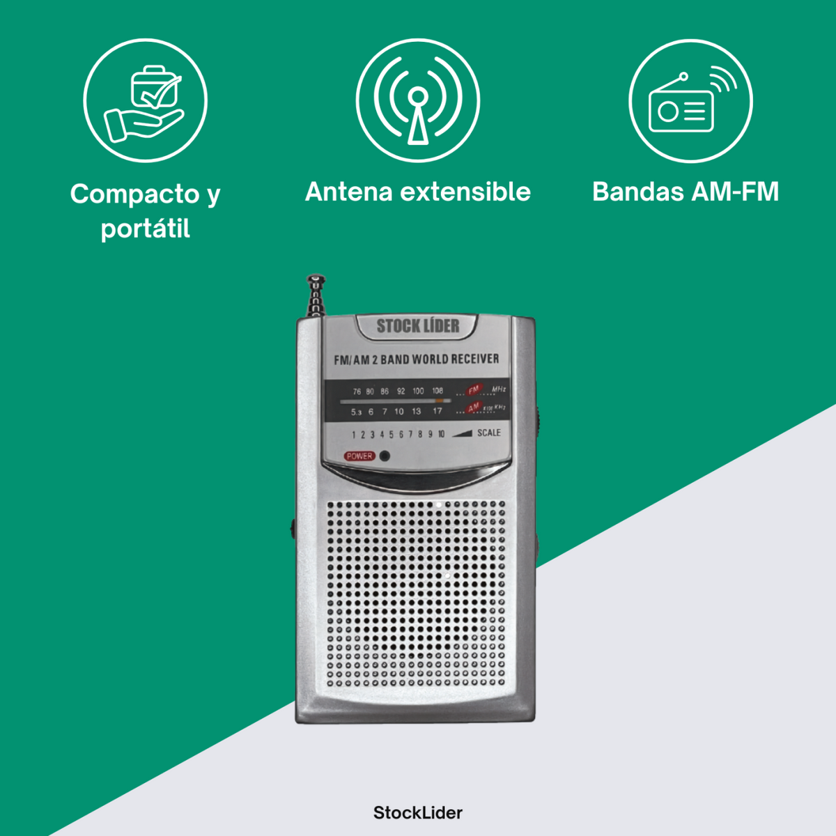 Radio am-fm portátil