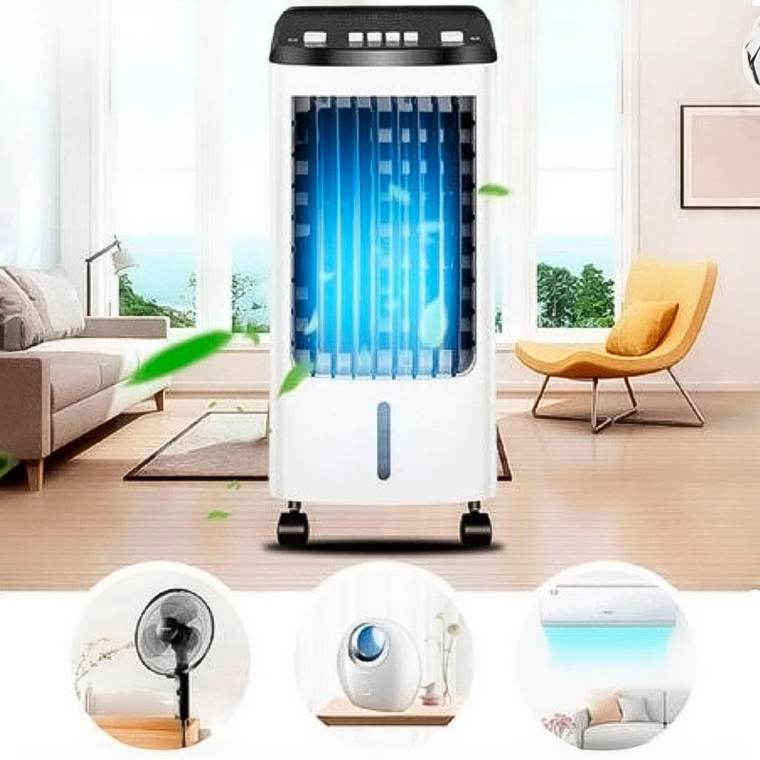 Climatizador y enfriador portátil de bajo consumo con control remoto