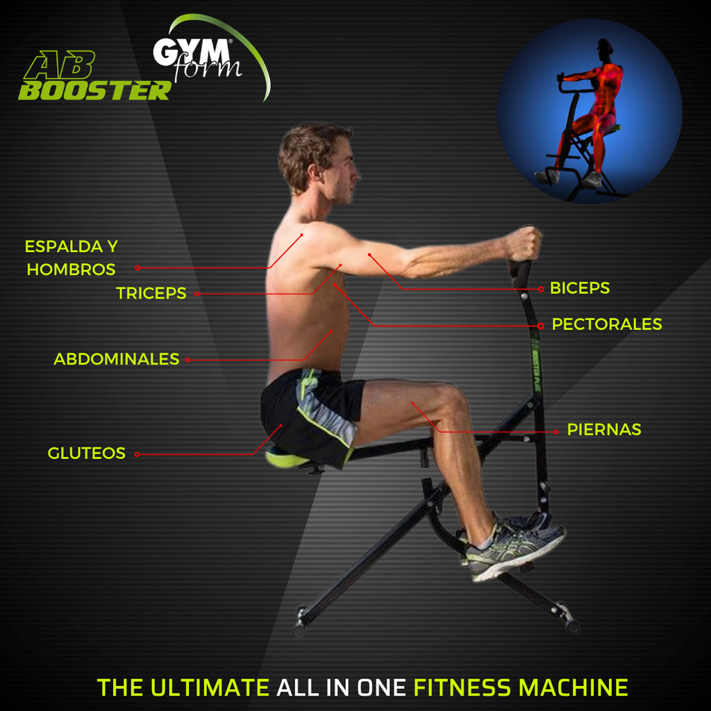Equipo de Musculación y abdominales - AB Booster Plus