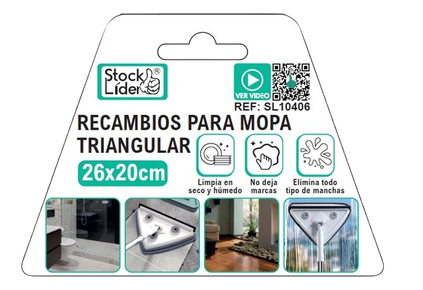 Recambios para mopa triangular