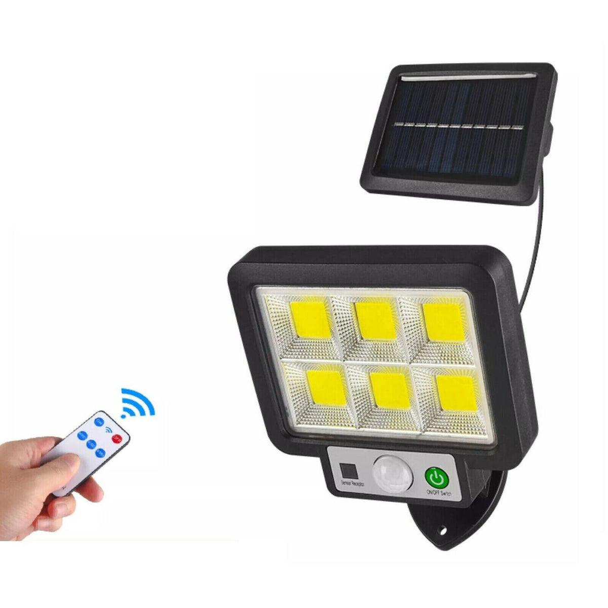 Foco Solar con Sensor 160cob IP65 con Mando