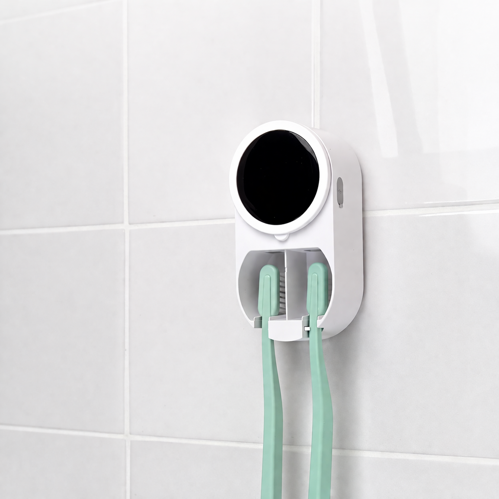 Soporte para cepillo de dientes con esterilizador