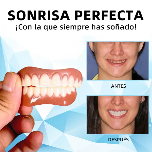 Prótesis Dental de Silicona - Sonrisa Instantánea y Cómoda