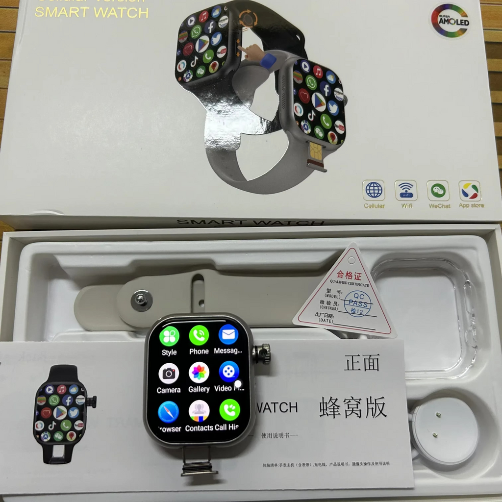 Smartwatch CD20 con ranura SIM para llamadas independientes.