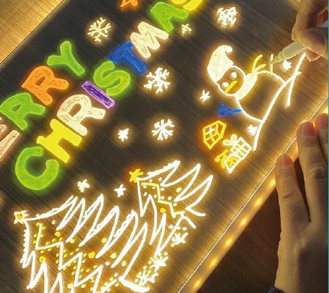 Pizarra con luz LED 15x15