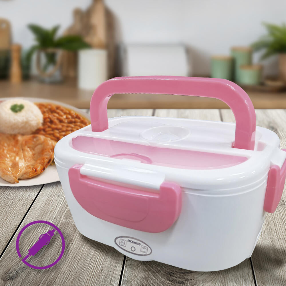 Tartera Taper Fiambrera Eléctrica de 40W Comida Caliente en Trabajo