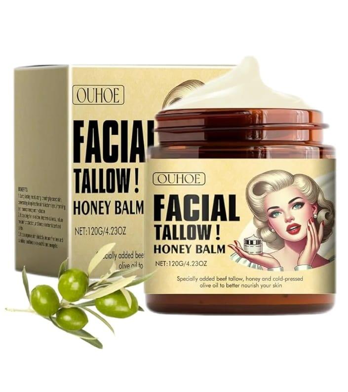 Crema Facial Hidratante de Sebo y Miel