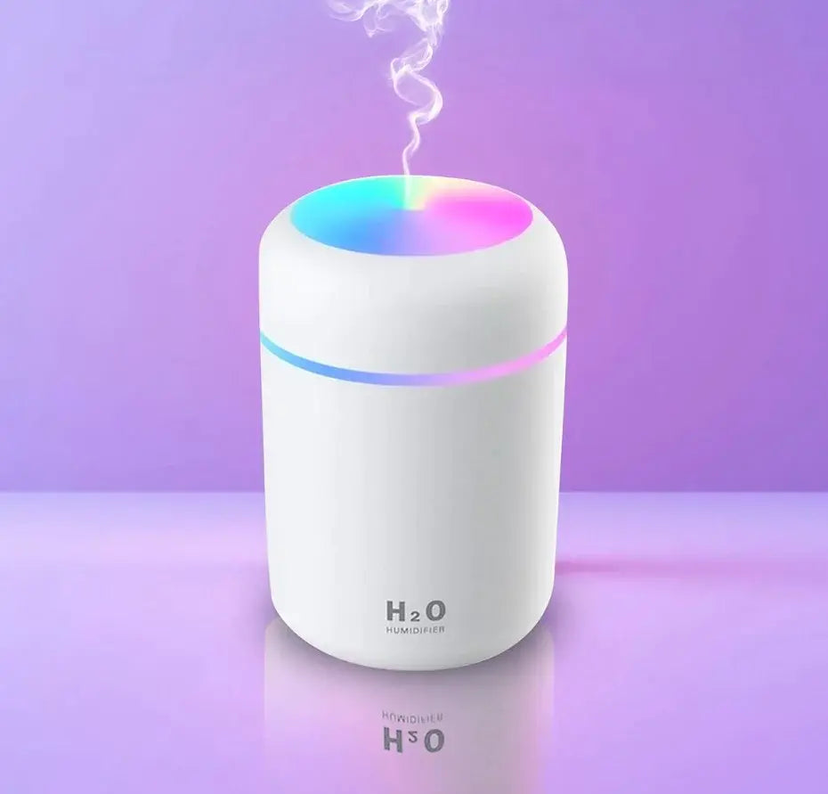 Humidificador LED Rosa de 300ml – Bienestar y Estilo en un Solo Producto