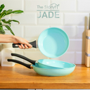 Sartén antiadherente con revestimiento de polvo de cerámica de jade