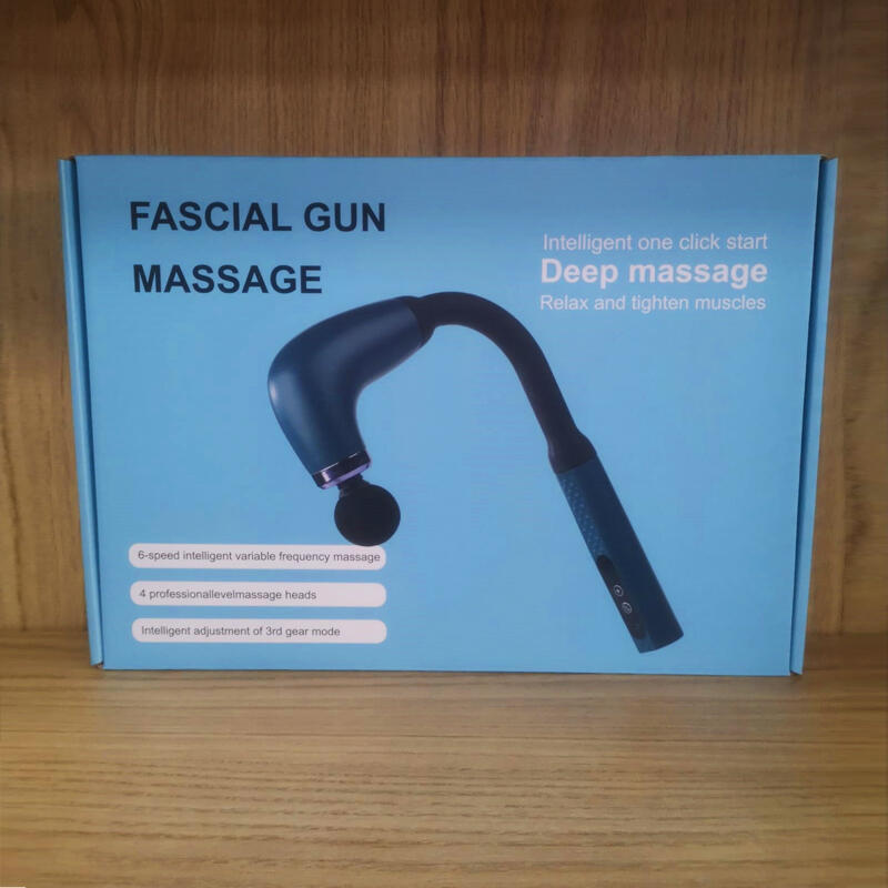 Pistola de masaje muscular en forma de U