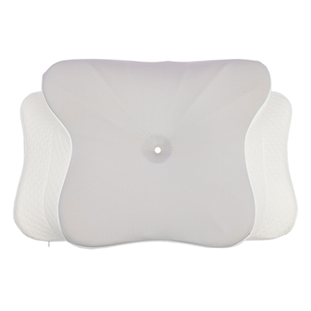 Almohada Cervical Viscoelástica Ergonómica 57x36x12 cm, Mariposa, Soporte Cuello y Hombros, Funda Lavable, Antironquidos