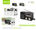 Radio FM, Bluetooth 5, 5W, 1200mah, Green Lyca gl70276