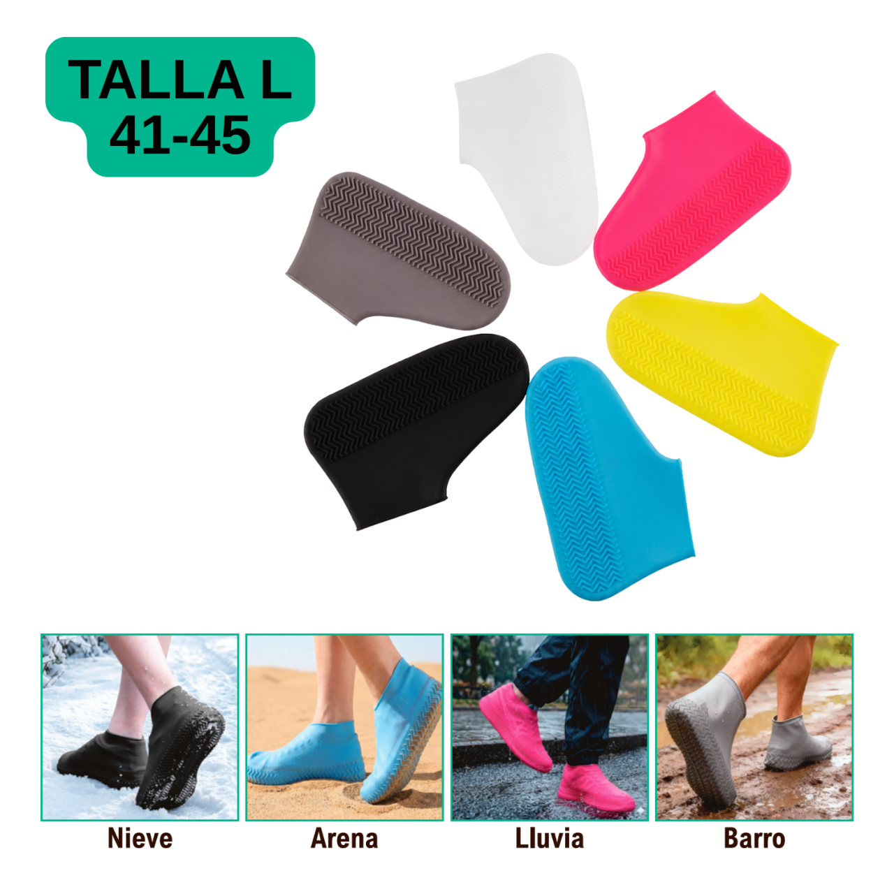 Cubrezapatos impermeables