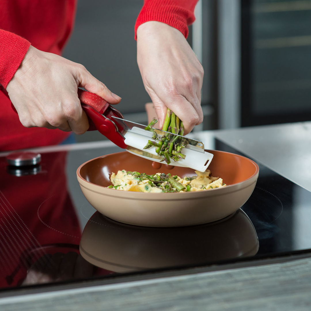 Tijeras de Cocina 2 en 1 con Tabla Integrada