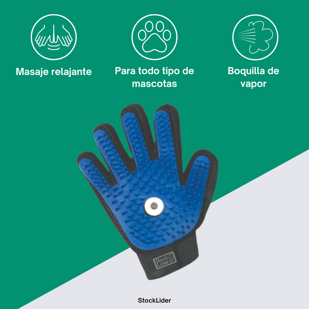Guante quitapelusas con vaporizador