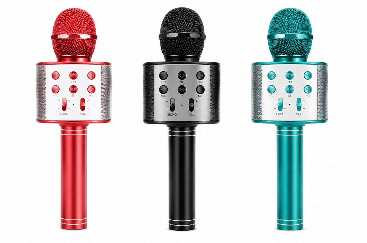 Micrófono Karaoke Bluetooth Portátil con Altavoz