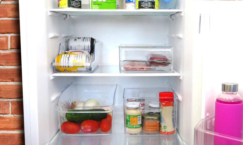 Organizador Frigorífico Transparente Almacenaje Nevera Ahorra Espacio para la Cocina
