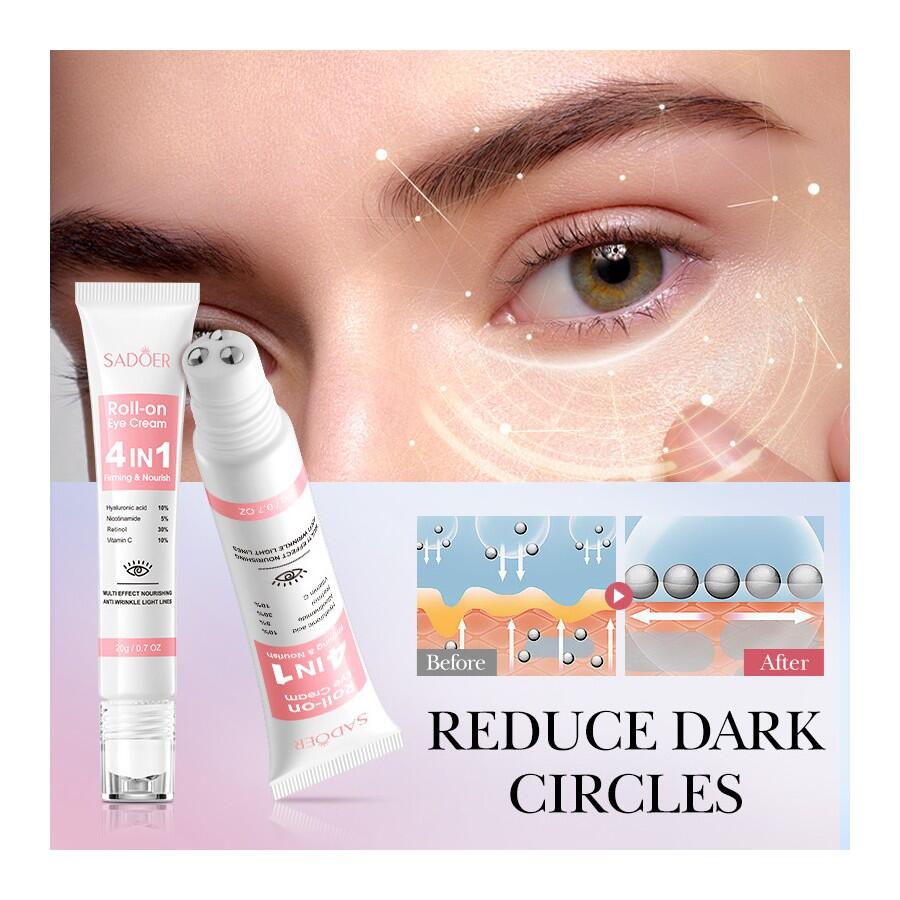 Contorno de Ojos 4 en 1 Repara y Nutre 20gr. Sadoer