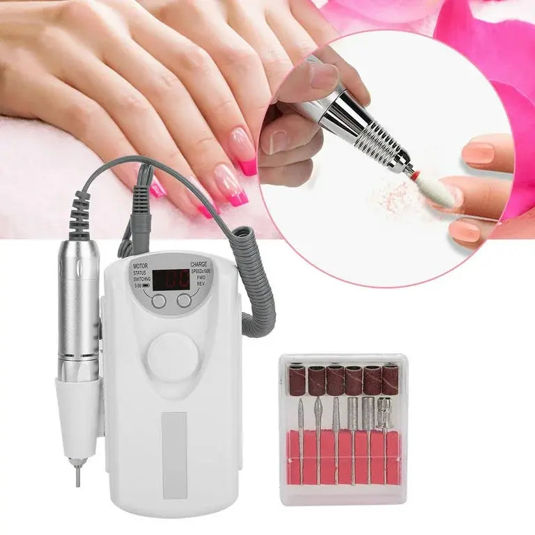 Esmaltadora de uñas 12000 RPM – Potencia Compacta para Manicuras Rápidas