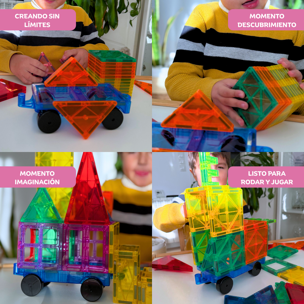 Bloques magnéticos de 57 piezas