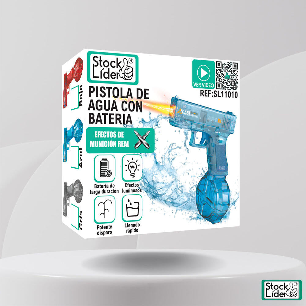 Pistola de agua con batería