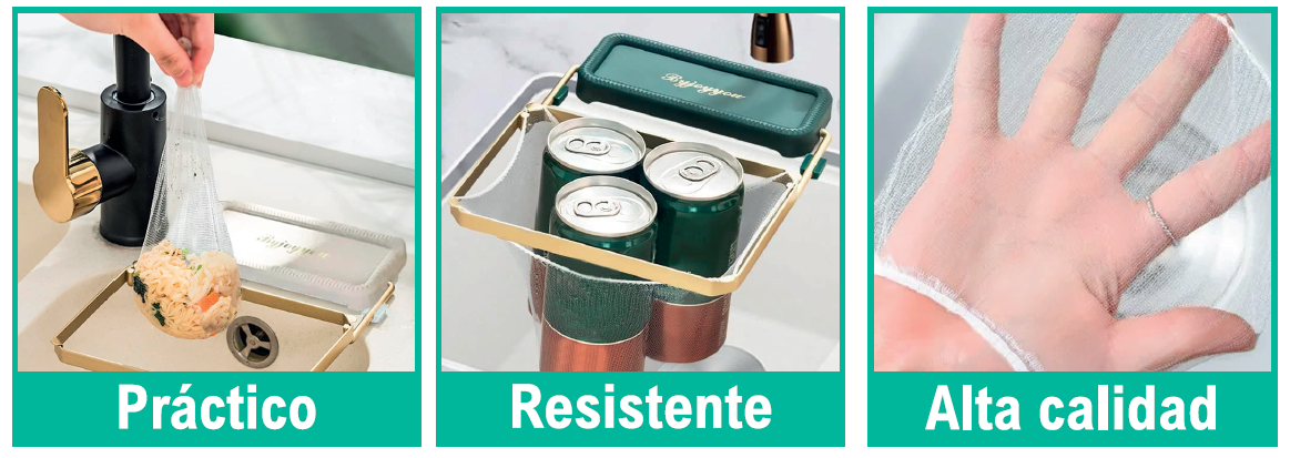 Bolsas para colgador de fregadero