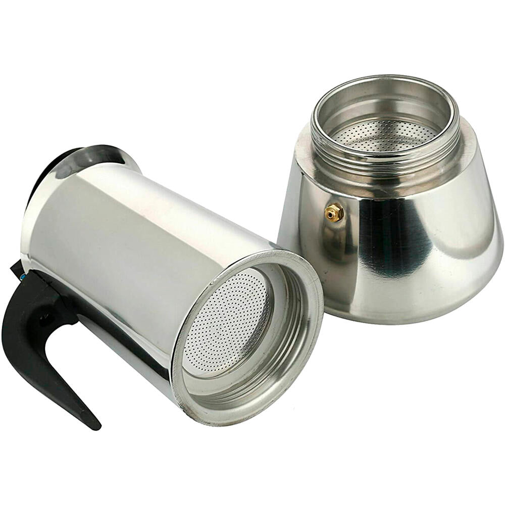 Cafetera Italiana De Acero Inoxidable 6 Tazas Inducción