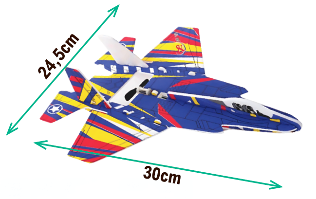 Avión con batería