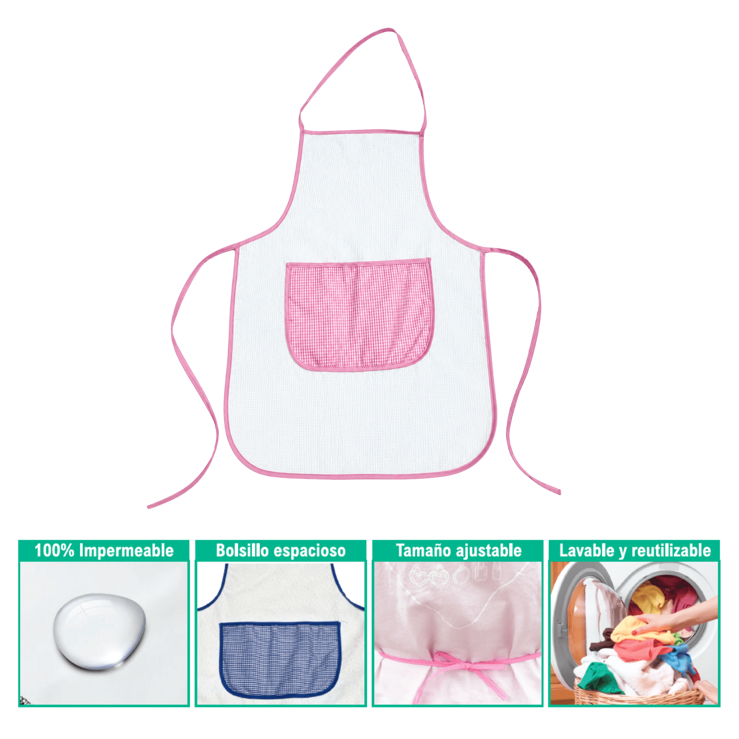 Delantal Impermeable Doble Capa