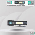 Linterna recargable con zoom 25000W