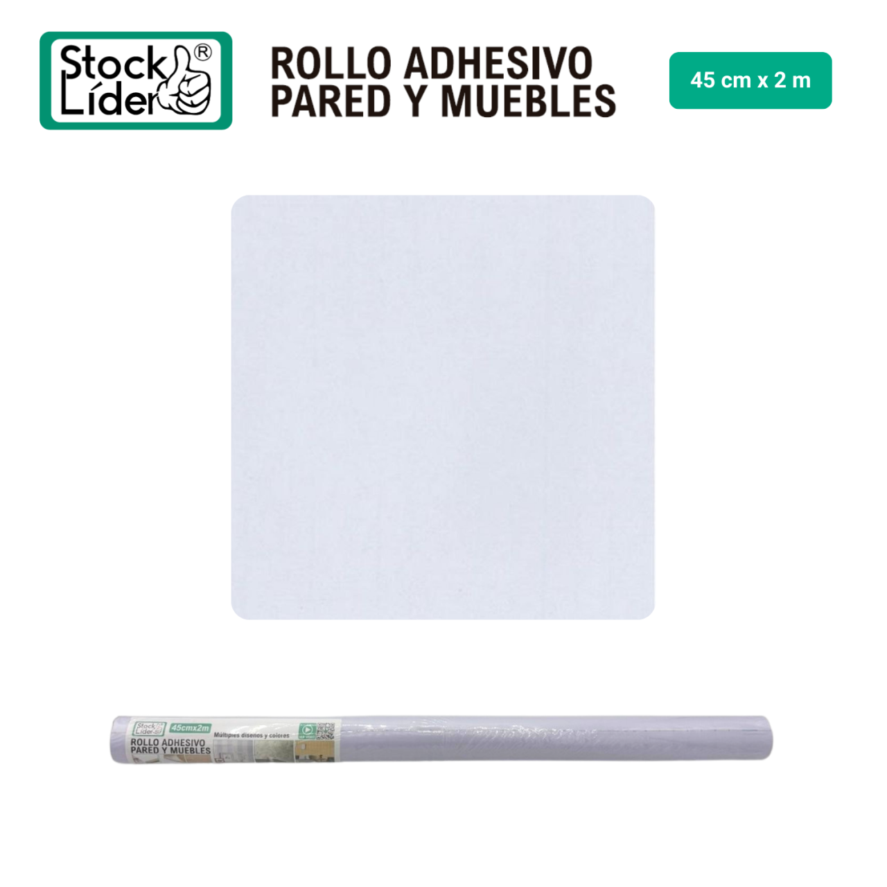 Rollo adhesivo pared y muebles 45cm x 2m