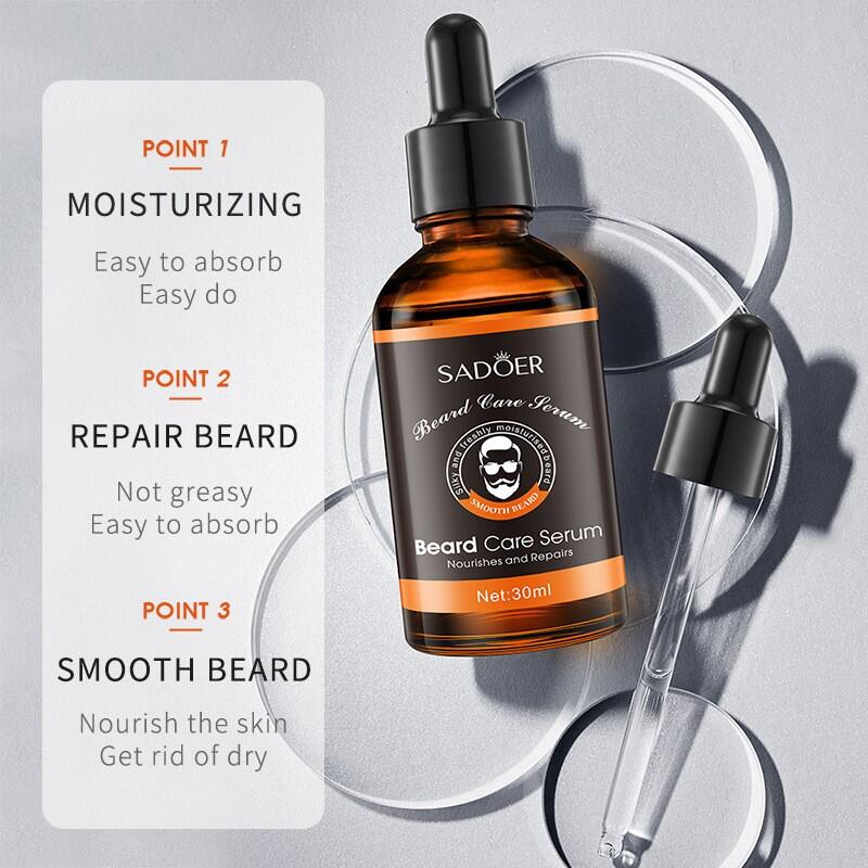 Sérum para el Cuidado de la Barba SADOER 30 ml – Nutrición, Crecimiento y Estilo Profesional