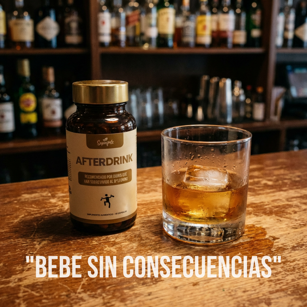 Supafutz AFTERDRINK / Pastillas de restauración, suplemento antes y después de beber con apoyo hepático para mejores mañanas