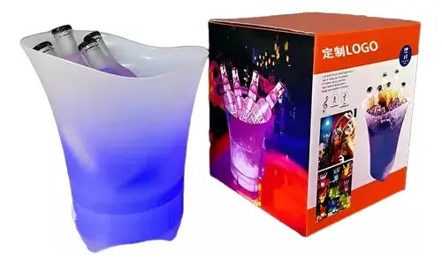 Cubetera Grande con Hielo + Altavoz y Luces LED (5L )
