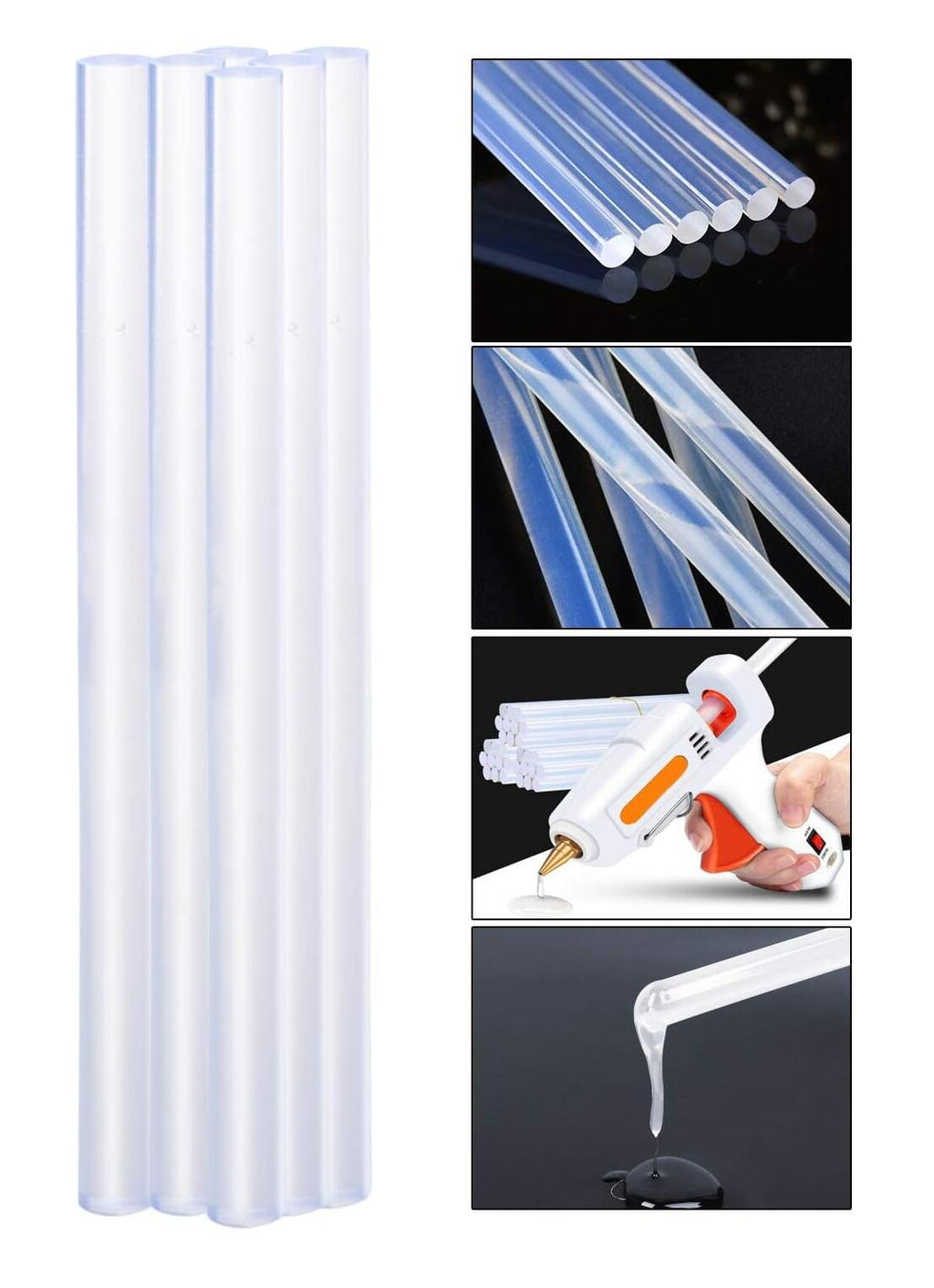 Barras de silicona termofusibles 5 pcs
