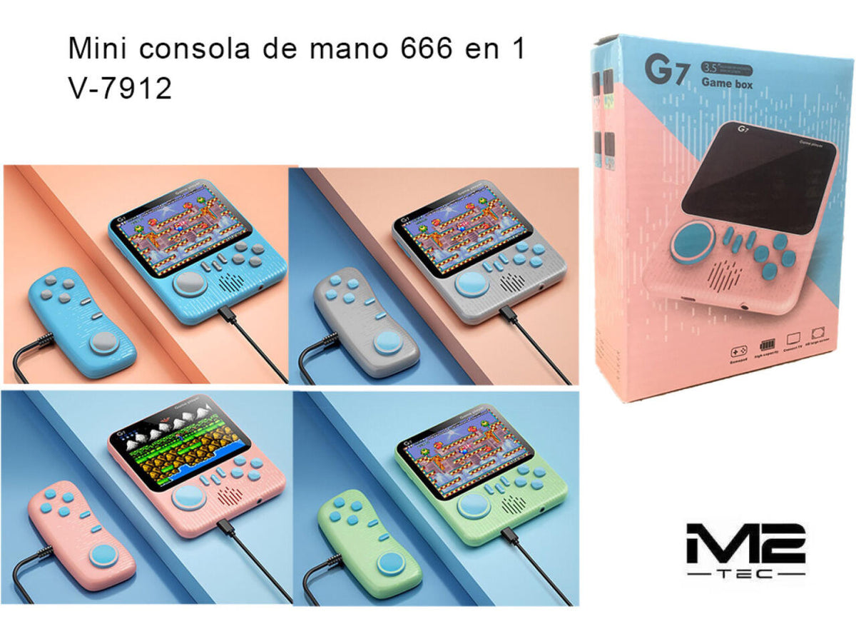 Mini Consola de Mano Retro 666 en 1