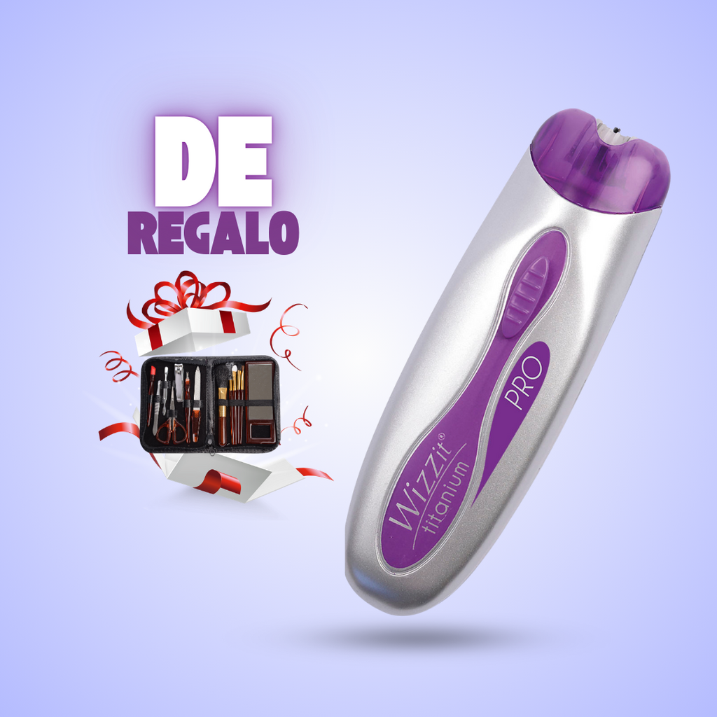 Depiladora con discos de titanio de alta precisión + Set de manicura.
