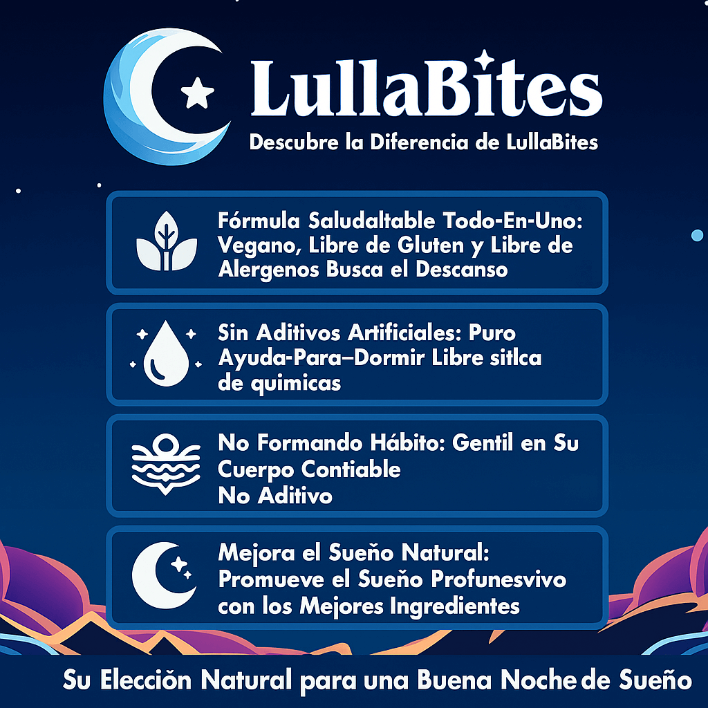GOMITAS LullaBites® – Sueño Natural y Reparador sin Melatonina