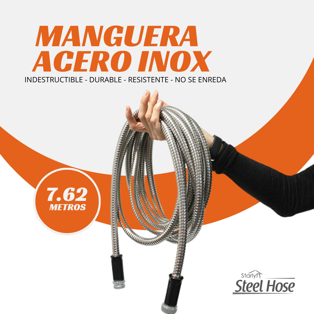 Manguera de Acero Inoxidable Ultra Resistente